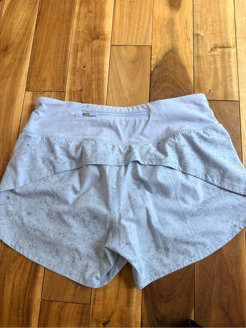 lululemon athletica Light Blue Athletic Shorts with Flounce Waist